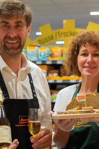 Verkostungsstand im Edeka Markt