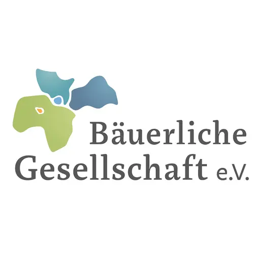 Das Logo der Bäuerlichen Gesellschaft e.V. zeigt die fünf Bundesländer Hamburg, Bremen, Schleswig-Holstein, Niedersachsen und Mecklenburg-Vorpommern als Karte und den Schriftzug des Namens